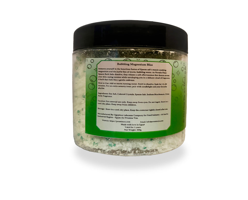 Novalin Epsom Fizzy Bath Salt - Emerald