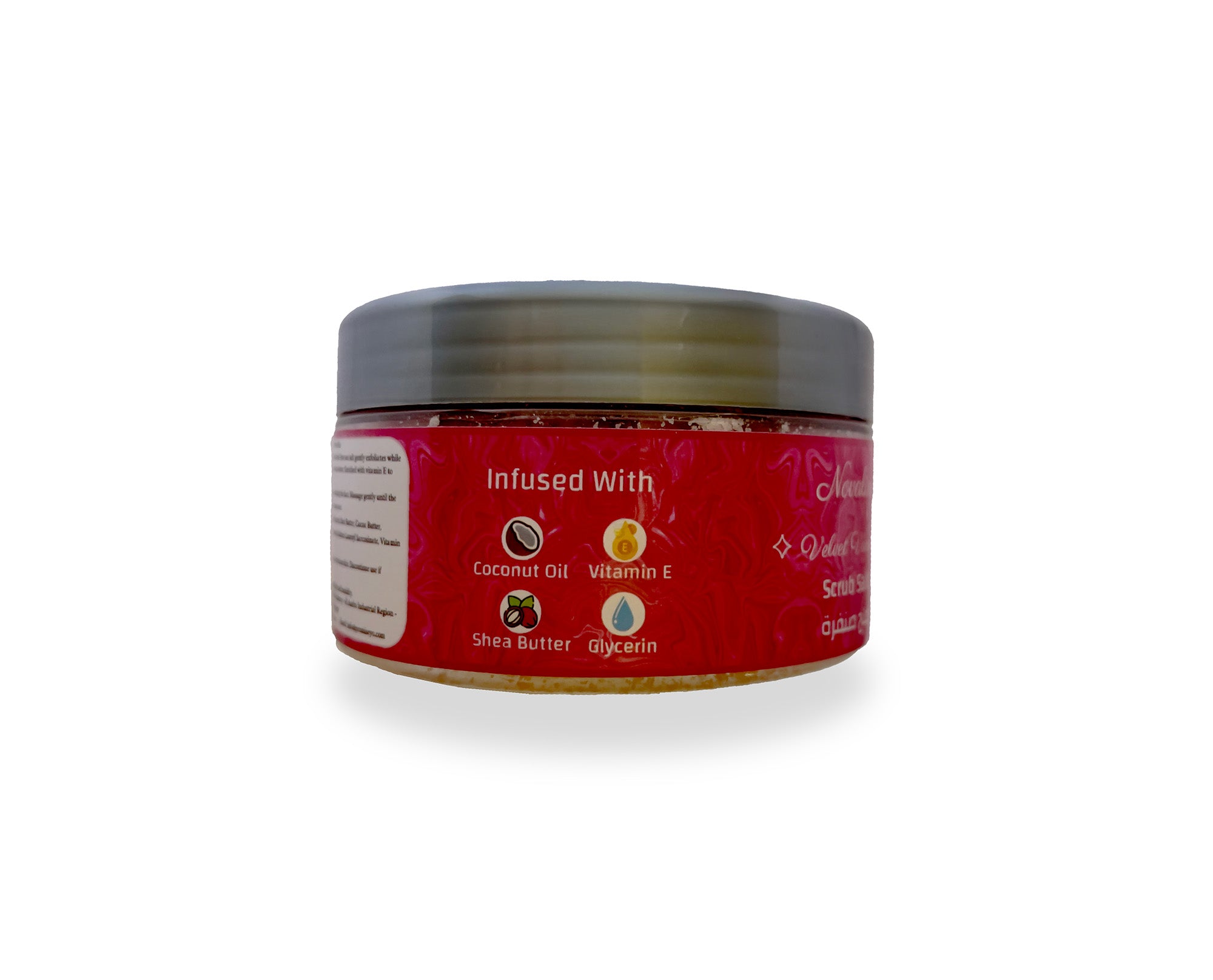 Novalin Scrub Salt with Pink Crystals
