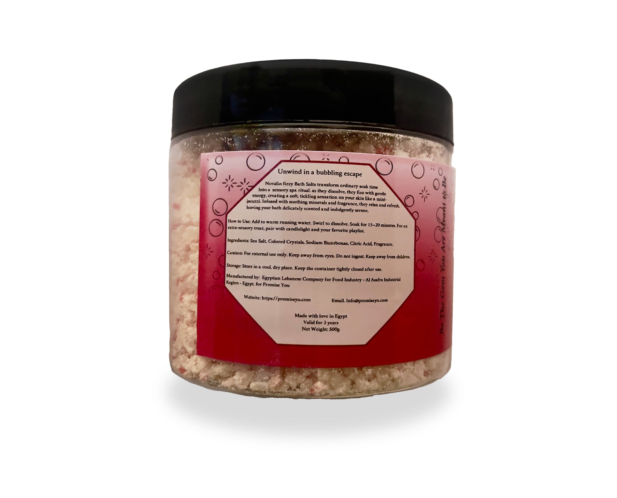 Novalin Fizzy Bath Salt - Ruby