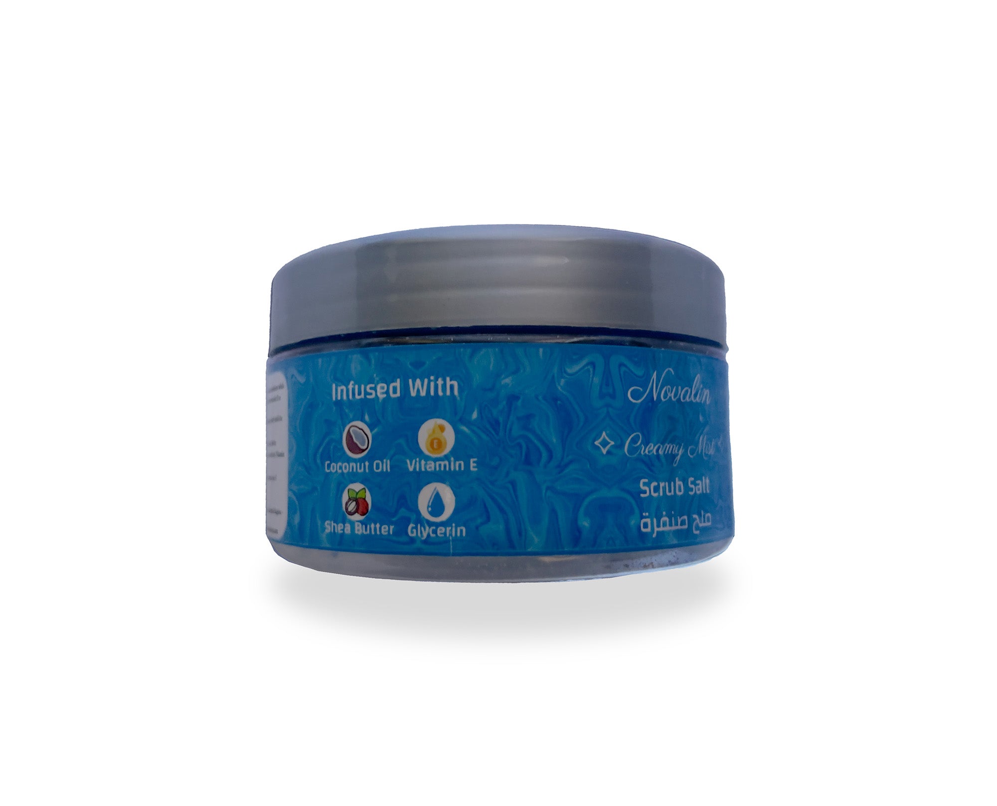 Novalin Scrub Salt with Blue Crystals