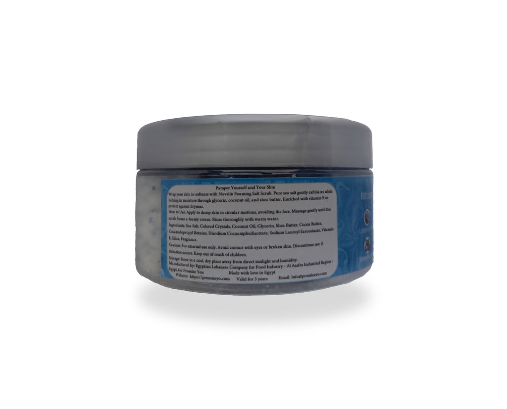 Novalin Scrub Salt with Blue Crystals