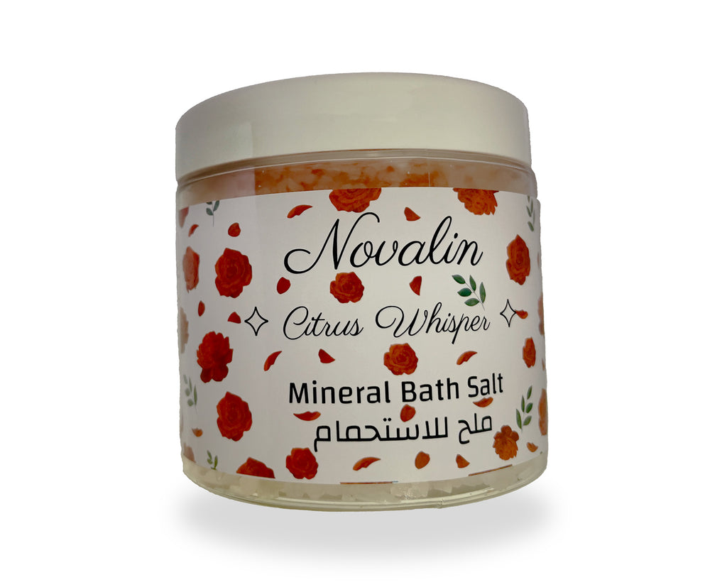 Novalin Bath Salt with Orange Crystals