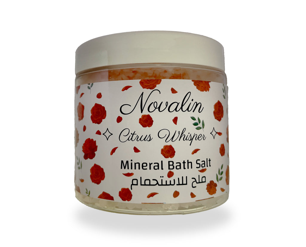 Novalin Bath Salt with Orange Crystals