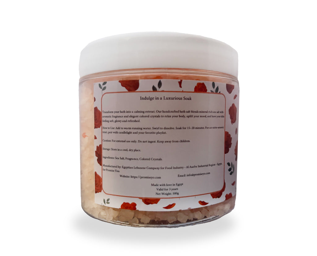 Novalin Bath Salt with Orange Crystals