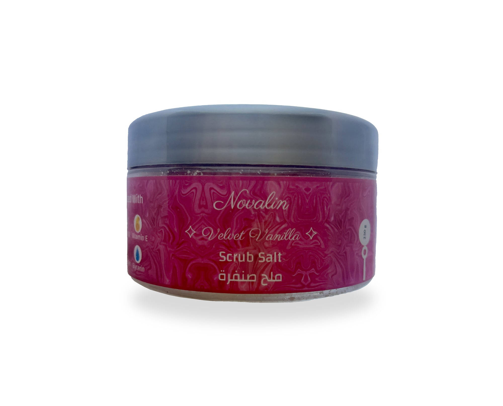 Novalin Scrub Salt with Pink Crystals